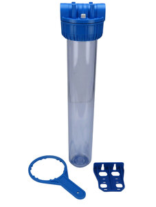 20 (Zoll) Hauswasserfilter Geh�use, Slimline 3/4 IG mit Entl�ftung