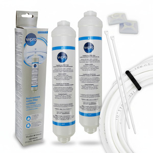 2 x Wpro Wasserfilter Patrone USC100, 481281718629 + GRATIS 2m Filterschlauch