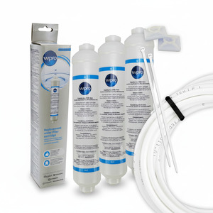 3 x Wpro Wasserfilter Patrone USC100, 481281718629 + GRATIS 2m Filterschlauch