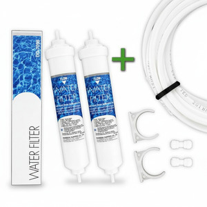 2 x DD-7098 Wasserfilter + Schlauch, Halteklammern u. Verbinder GRATIS