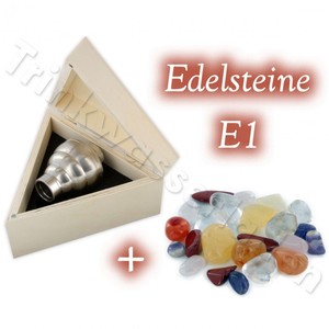 Aquawhirler AW-888 aus Edelstahl - Wasserwirbler - Wasserbelebung AW888 + Edelsteinmischung E1