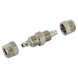 Messing Kupplung 1/4 Zoll f�r 6 mm Schlauch - veredelt