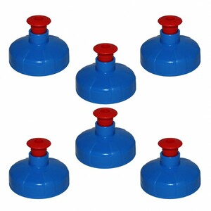 6x Push-Pull Deckel, Trinkdeckel passend fr Kavodrink Tritan und Polycarbonatflaschen