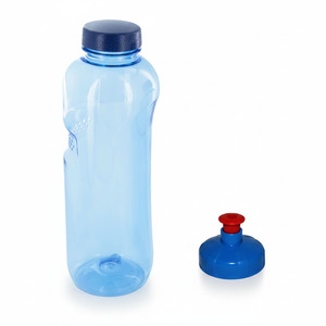 0,75 L Trinkflasche Wasserflasche aus Tritan (BPA frei) + Trinkdeckel Push-Pull mit Trinknippel Flasche Sport