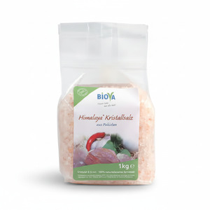 Biova Punjab Kristallsalz - Granulat - 1 KG (2 - 5 mm) Naturbelassen Granulat