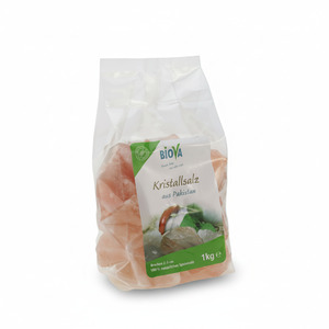 Biova Punjab Kristallsalz - Brocken - 1 KG (2 - 5 cm) Naturbelassen Brocken