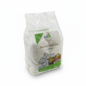 Biova Kubisches Halit Salz - Fein - 1 KG (0,3 - 0,5 mm) Naturbelassen Feinstreu