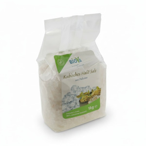 Biova Kubisches Halit Salz - Granulat - 1 KG (2 - 5 mm) Naturbelassen Granulat