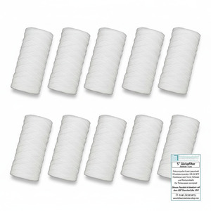 10 St�ck 5 Zoll Wickelfilter, Wasserfilter, Sediment, Filterkerze, Kerzenfilter 5 �m