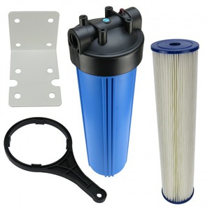 Hauswasserfilter 20 Zoll BigBlue Vorfilter Gartenfilter Brunnen + F�cherfilter