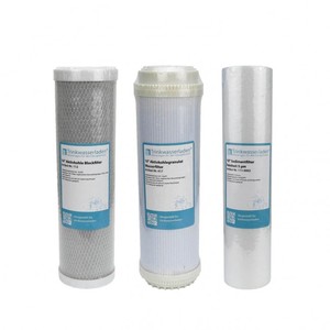 Filter Set 10 3-teilig Ersatzfilter Umkehrosmose Anlage RO Sediment Aktivkohle