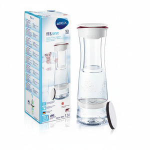 Brita Wasserfilter-Karaffe fill&serve 1,3 L Mind white-graphite