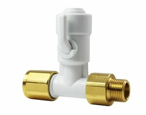 John Guest Absperrhahn ASV7 fr Eckventil 3/8 auf Khlschrankanschluss, Umkehrosmose 3/8 (Zoll) Schlauch