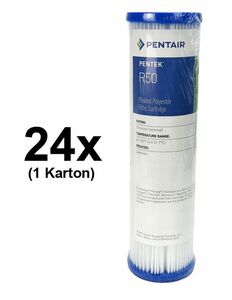24x Pentair / Pentek R50 Pleated Polyester 9-3/4 50 m