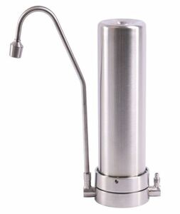 AquaAvanti Mercuro Edelstahl Auftischfilter mit Wirbleranschluss