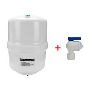 Wassertank Osmose aus Kunststoff 4,0 Gallonen ca. 15 Ltr. brutto - Vorratsbehlter + Tankhahn