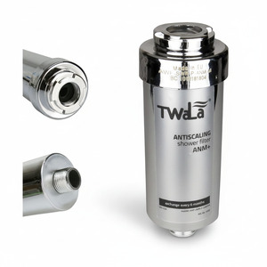 TWaLa Duschfilter Chrom Wasserfilter gegen Kalk/Chlor Shower filter AWF-SWR-P-ANM-M 
