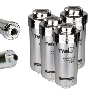 4x TWaLa Duschfilter Chrom Wasserfilter gegen Kalk/Chlor Shower filter AWF-SWR-P-ANM-M 