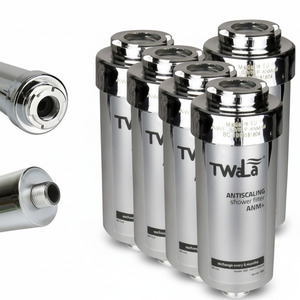 5x TWaLa Duschfilter Chrom Wasserfilter gegen Kalk/Chlor Shower filter AWF-SWR-P-ANM-M 