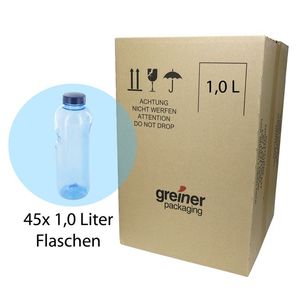 45x Kavodrink 1,0 Liter Trinkflasche Wasserflasche aus Tritan (BPA frei) Flasche Sport *SPARPREIS
