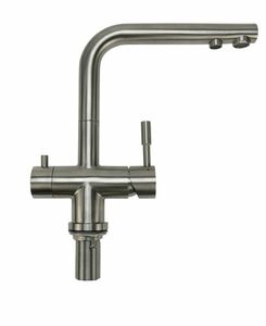 Franke 3-Wege-Hahn Armatur aus Edelstahl