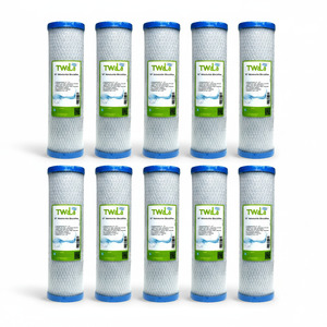 10x TWaLa 10 Aktivkohleblock Trinkwasser Filter f�r Umkehrosmose, Brunnenwasser Wasserfilter 10 �m