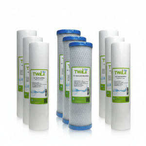 TWaLa 10 Filter Set 9-teilig f�r 1,5 Jahre Trinkwasser Filter f�r RO Umkehrosmose, Brunnenwasser, Wasserfilter