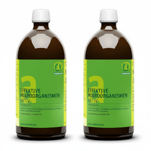 2x Effektive Mikroorganismen Aktiv (EMa) Bodenhilfsstoff 1 Liter