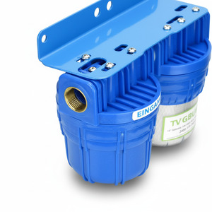 TWaLa 3-Stufen Wasserfiltergeh�use Hauswasserwerk mit Messing 3/4? Anschluss inkl. Filterpatronen