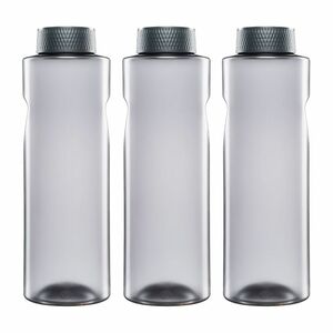 3x Kavodrink Premium Trinkflasche Wasserflasche Frosted-Grau 0,8 L