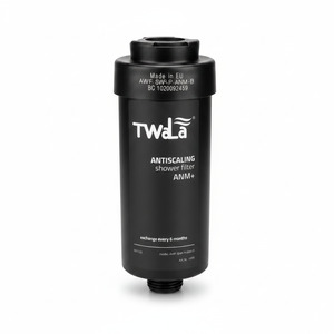 TWaLa Duschfilter Schwarz Wasserfilter gegen Kalk/Chlor Shower filter AWF-SWR-P-ANM-B