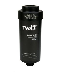 TWaLa Duschfilter Schwarz Wasserfilter gegen Kalk/Chlor Shower filter AWF-SWR-P-ANM-B