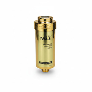 TWaLa Duschfilter Gold Wasserfilter gegen Kalk/Chlor Shower filter AWF-SWR-P-ANM-GD
