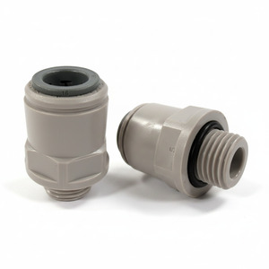 Adapter 1/4 AG auf 3/8 Schlauch Steckverbinder Selbstdichtend (Paar)