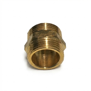 Adapter 2 x 1 AG Messing Doppelnippel 