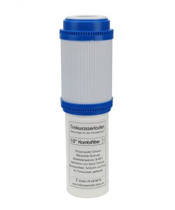 Kombifilter Wasserfilter Sediment / Aktivkohle 10 zur Wasserfilterung Vorfilter