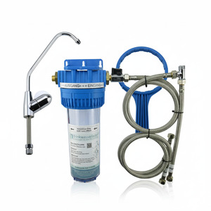 Wasserfiltergeh�use Untertisch mit Wasserhahn f�r Carbonit Filter