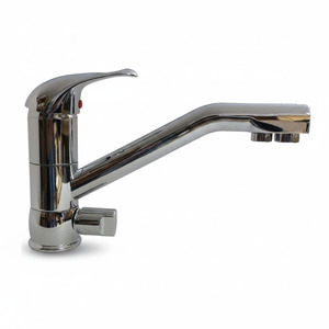 Umkehrosmose Dreiwegehahn Chrom Premium Design (3-Wege-Hahn)