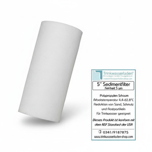 5 Zoll Sedimentfilter, Wasserfilter, Polypropylen Schaum, Filterkerze, Kerzenfilter 5 �m