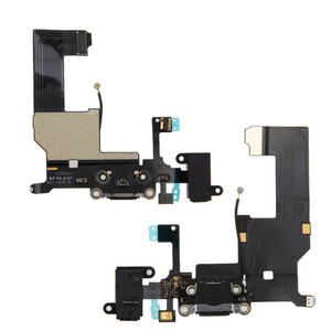 Apple iPhone 5S Flexkabel Dock Connector Ladebuchse Schwarz / Wei
