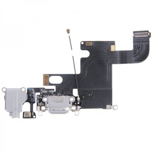 Apple iPhone 6 Dock Connector Antenne Audio Jack Flex Kabel Grau