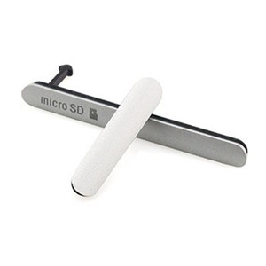 USB Ladebuchse Abdeckung Dichtung Kappe fr Sony Xperia Z3 D6653 L55T Silber