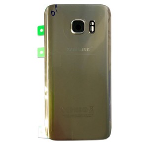 Samsung Akkudeckel Deckel f�r Galaxy S7 Edge G935 G935F + Klebepad Gold