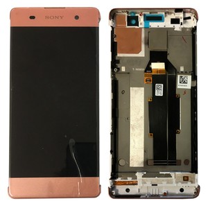 Sony Display LCD Komplett Einheit mit Rahmen f�r Xperia XA F3111 F3112 Rose-Gold Ersatzteil