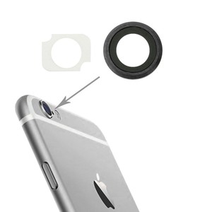 Kameraglas fr Apple iPhone 6 Plus 5.5 Kameralinse Kamera Glas + Rahmen Grau