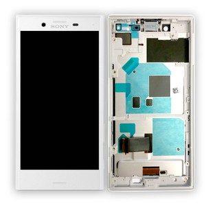 Sony Display LCD Komplett Einheit mit Rahmen f�r Xperia X Compact F5321 Wei� Ersatzteil