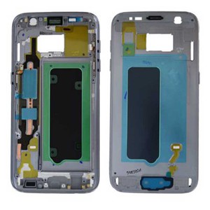 Samsung GH96-009788A Gehuse Rahmen Deckel fr Galaxy S7 G930 G930F + Klebepad Schwarz