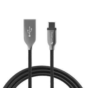 FERRUMCord FlipPlug Typ C USB Datenkabel Kabel 1m USB Typ-C Ladekabel Schwarz