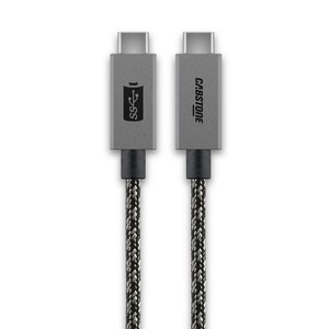 Cabstone Typ C USB Datenkabel Kabel 1 Meter USB USB-C Ladekabel Sync Schwarz