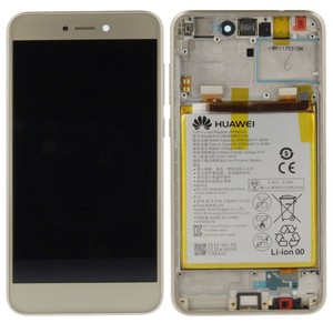 Huawei Display LCD Einheit + Rahmen f�r P8 Lite 2017 Service Pack 02351DLS Gold